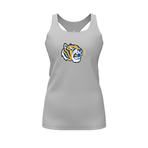 [FT0TRBGY-FYS-LOGO2] Decker Racerback Tank Top (Female Youth S, Gray, Logo 2)