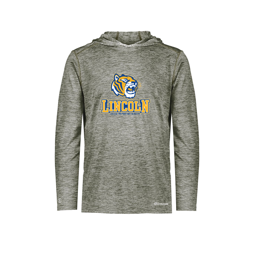 [FOLHCGGY-AS-LOGO1] Decker Men's Charge Hoodie (Adult S, Gray, Logo 1)